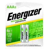 Pila Aaa Energizer Recargable Nh12upb-2 Cilíndrica