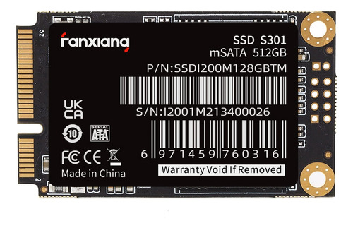 Ssd Msata 512gb Sata 3 6gbps Disco Solido P/ Notebook Y Pc