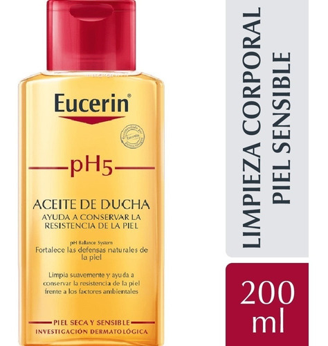 Eucerin Ph5 Aceite De Ducha Para Piel Seca Y Sensible 200ml