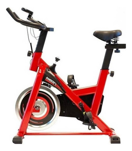 Bicicleta Fija Randers Arg-845sp Para Spinning Negra Y Roja