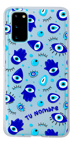 Funda Para Galaxy Ojo Turco Mano Fátima Hamsa Con Tu Nombre