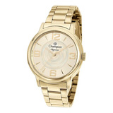 Relógio Champion Feminino Cn20980g Fashion Dourado