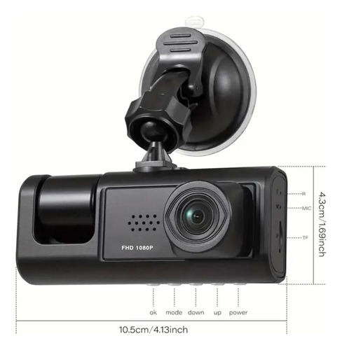 Dash Cam Doble Camara Frontal Y Interna 1080p Foto 2