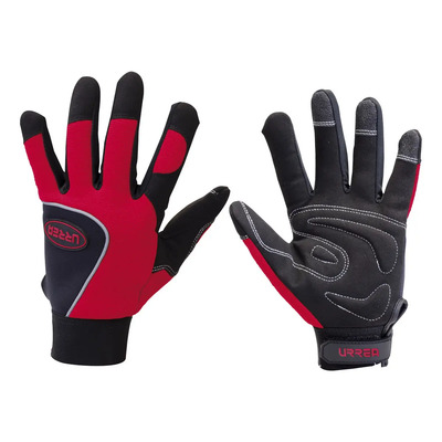Guante Mecánico Uso General Talla Mediana Urrea Rojo