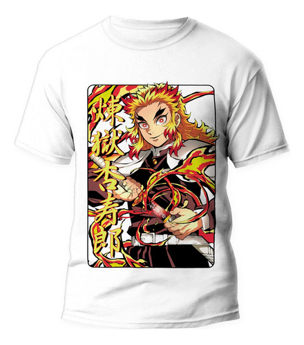 Playera Demon Slayer Kimetsu No Yaiba Kyojuro Rengoku #2873