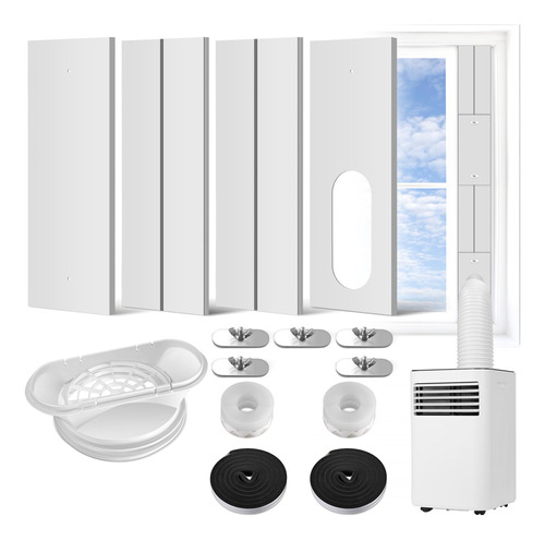 Kit De Ventana Aire Acondicionado Portátil Ventilación Desli