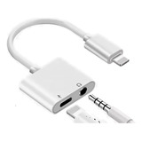 Adaptador Para iPhone Plug Auriculares + Carga Lightning