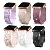 6 Correas Grabadas Para Apple Watch Series Ultra 8 7 Se 6 5