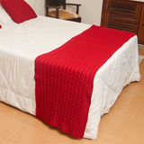 Manta Peseira De Tricot Cama Casal Queen Sofá Trico 230x60