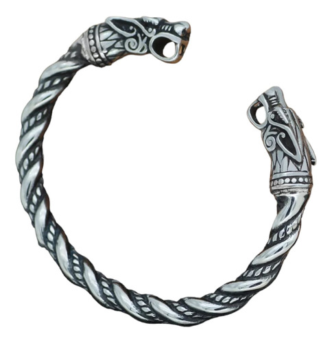 Pulsera Brazalete Caballero Dragón Vikings Acero Inoxidable