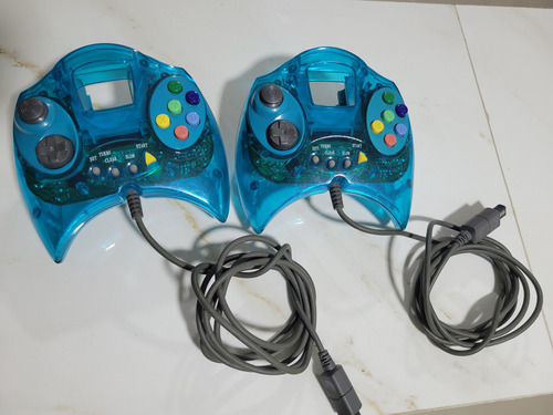 Controles Azul Translúcido Tectoy Dreamcast Raros