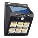 Lampara Solar Exteriores Con Sensor De Movimiento De Luz Led