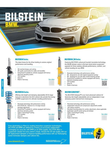 Amortiguadores Blistein Para Bmw E92 Bajo Pedido Foto 4