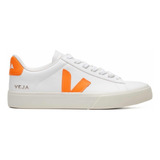 Tenis Veja Campo Sneakers Originales Naranja Blanco Casual