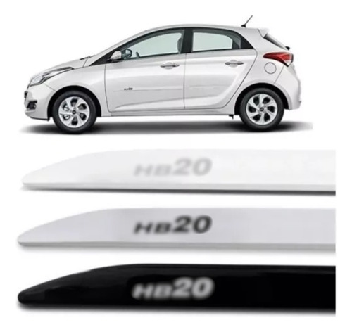 Jogo Friso Lateral Hb20 Hatch 2013 A 2019 Todas As Cores