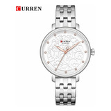 Reloj Para Mujer Curren Curren Blanche Krec6219ga Plateado