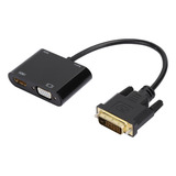 Controlador De Cable Convertidor De Video Dvi A Hdmi Vga Hd