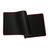 Mouse Pad Gamer Xl Antideslizante Negro Borde Cosido 70x30cm