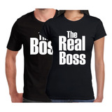 Playera Parejas The Boss Y The Real Boss