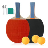 Kit Tênis De Mesa Ping Pong Com 3 Bolas 2 Raquetes 1 Rede
