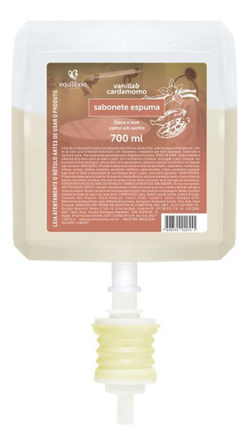 Sabonete Espuma Vanilla E Cardamomo 700 Ml (refil)