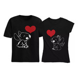 Playeras  Stic Y Angel Dúo Pareja Para Novios Amor