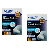 Equate Tiras Nasales Antironquidos Y Descongestion 2 Pack