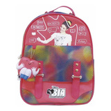 Mochila Bia Disney Colorida Con Squishy Rosa