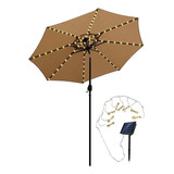 Luz Solar Parasol Com Controle Remoto, 104 Led, 8 M