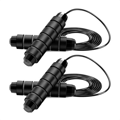 Cuerda Para Saltar 300 Cm Ajustable Lincky Con Mango Antideslizante Color Negro 2 Piezas | MercadoLibre