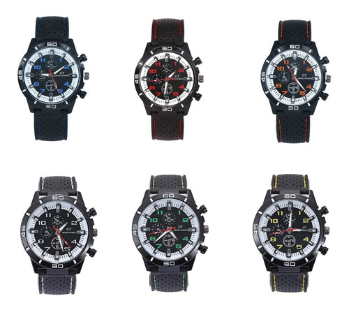 Lote De  4 Relojes Hombre Gt Sport Tipo Militar