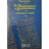 Diccionario De Sinónimos Y Antónimos Y Sinónimos En Inglés