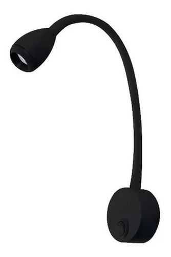 9 Arandela Foco Regulavel Preto Cabeceira Led 3w 3000k Ali29