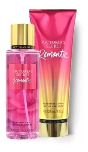 Kit Victoria's Secret Romantic Creme 236ml + Splash 250ml