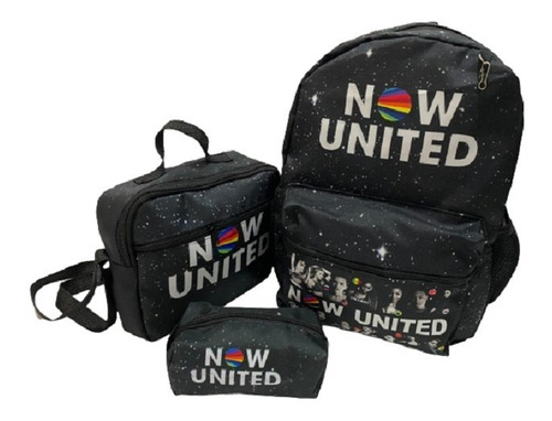 Kit Mochila Now United (mochila + Lancheira + Estojo)