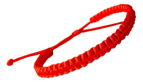 Pulsera Roja O Negra, Unisex, Macramé En Hilo De Seda