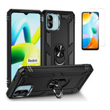 Mica + Funda Rudo Con Anillo Para Xiaomi Redmi A2 2023