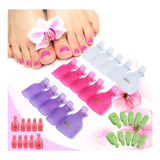  Clip Silicone 10 Peças P/ Remover Esmalte Polonês Dedeiras!