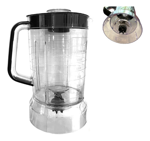 Copo Liquidificador Mondial Turbo Inox L1000 L-1200w - Preto