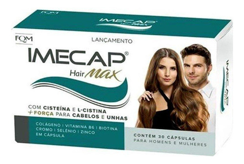 Imecap Hair Max - Tratamento Cabelo E Unhas - 30 Caps