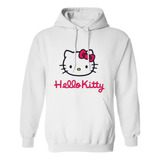 Sudadera Con Gorro Hello Kitty Moño Rojo