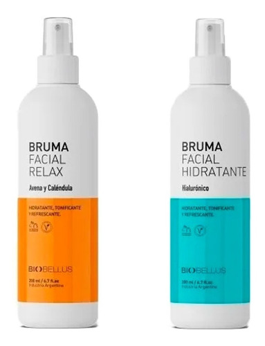 Bruma Facial Hiluronico + Avena Y Calendula Biobellus 200ml