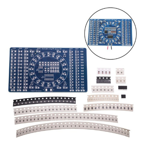 Kit De Práctica Smd Bricolaje Smt  Rotating Led Board