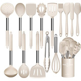 Set De Utensilios De Cocina De Acero Inoxidable