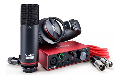 Focusrite 3ra Gen Scarlett Solo Studio Grabacion Kit