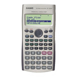 Calculadora Financiera Con Monitor De 4 Líneas - Casio Grey Color