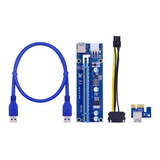 Kit 5 Cabos Riser - Pci-express 1x 16x Mineração Usb 3.0