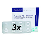 3 Rilexine 75mg Cartela Avulsa 7 Comprimidos + Bula Virbac