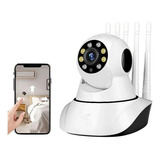 Camara Seguridad Ip Robotica Hd Wifi Inteligente 5 Antenas 