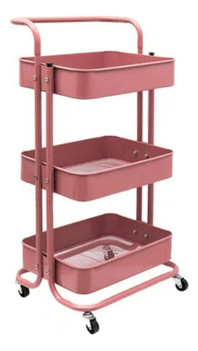 Carrinho Ikea Metal Rosa